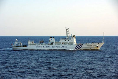 Navio oficial chins entra em guas disputadas com japoneses
