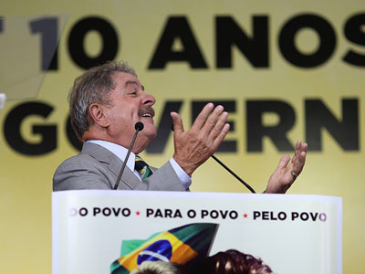 Resposta ao PSDB vir com reeleio de Dilma em 2014, diz Lula  