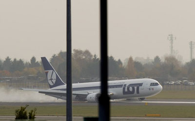 Avio faz pouso de emergncia em Varsvia, na Polnia