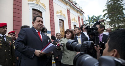 Hugo Chvez diz no ter mais tratamentos previstos contra cncer