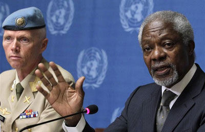 Annan prope plano de governo de transio para a Sria