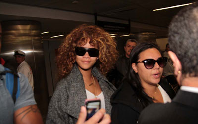 Rihanna desembarca em So Paulo para primeira turn brasileira