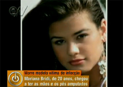 Modelo Mariana Bridi  enterrada no Espirito Santo