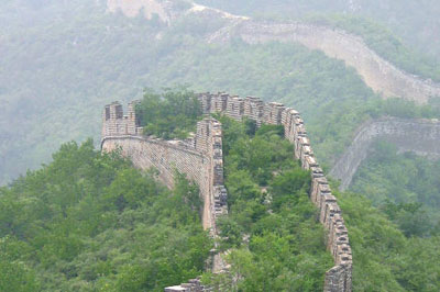 China repara trecho da Grande Muralha que caiu aps tempestades