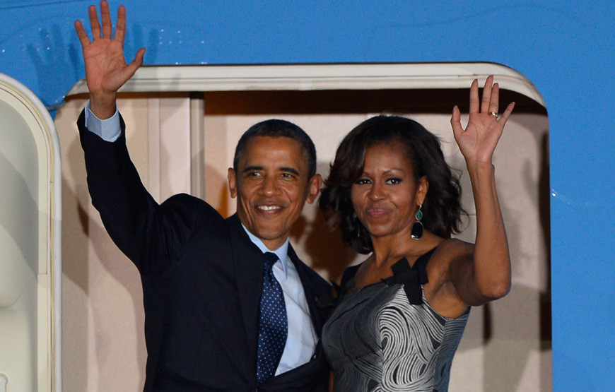 Michelle e Barack Obama deixam mensagem de natal