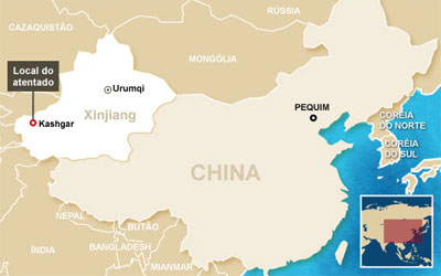 Ataque mata 16 policiais e deixa 16 feridos na China