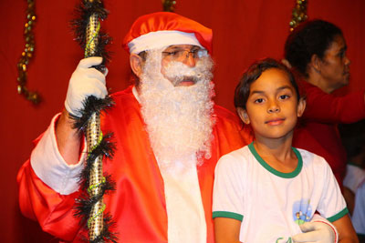 Papai Noel amanh (16) na Praa So Pedro