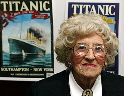 Morreu na Inglaterra ltima sobrevivente do Titanic 
