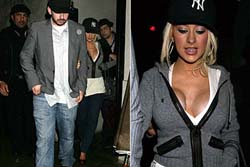 Christina Aguilera recupera a forma de antes da gravidez.