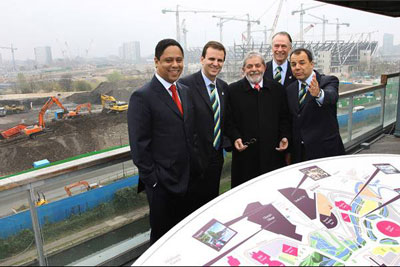 Em Londres, Lula visita canteiro de obras das Olimpadas de 2012