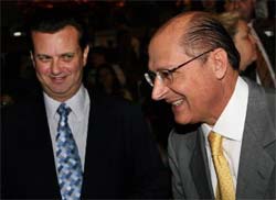 Kassab e Alckmin almoam por aliana