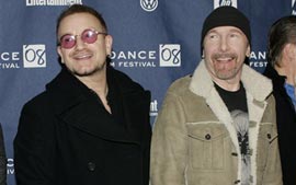 Filme em 3D do U2 estria em Sundance