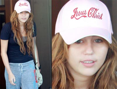 Religiosa: Miley Cyrus usa bon com nome de Jesus Cristo