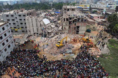 Polcia detm 4 por desabamento de edifcio em Bangladesh