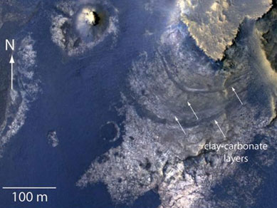 Nasa encontra evidncias de antigo lago subterrneo em Marte