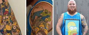 Neozelands quebra recorde de mais tatuagens de Homer Simpso
