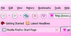 Firefox tem aplicativos at para pint-lo de rosa