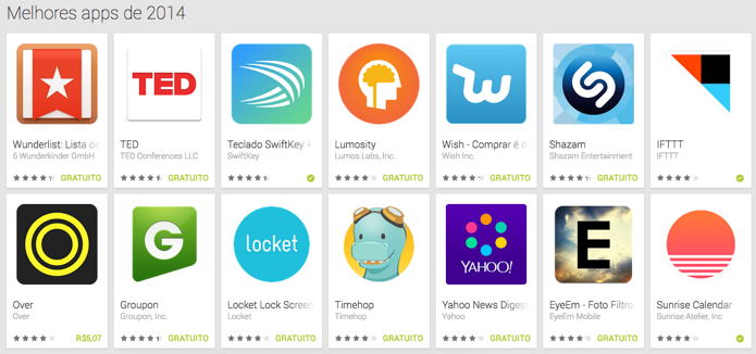 Google lista os melhores aplicativos para dispositivos Andro
