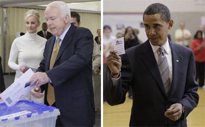McCain votou no Arizona