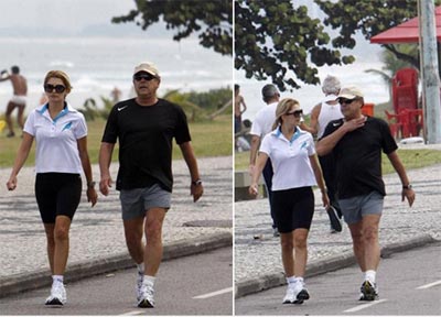 Marcos Paulo e Antonia Fontenelle caminham no Rio