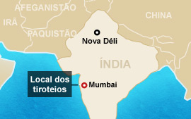 Mortos em ataques aumentam para 125, diz governo indiano