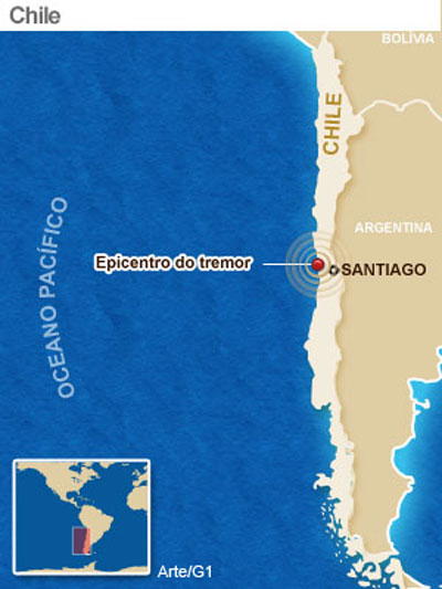 Aps terremoto, Chile esvazia litoral e pede calma  populao