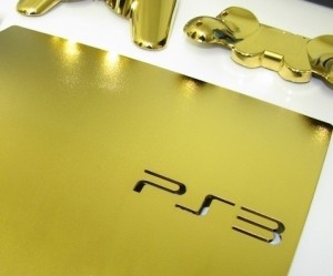 Sony PS3 Supreme banhado a ouro e revestido de diamantes.