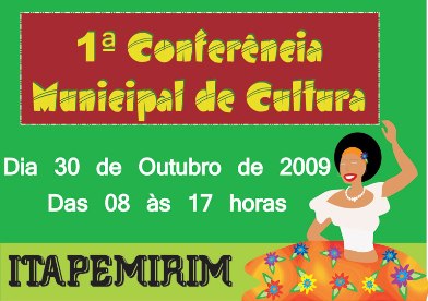Itapemirim  realiza nesta sexta-feira 1 conferncia municipal de cultura 
